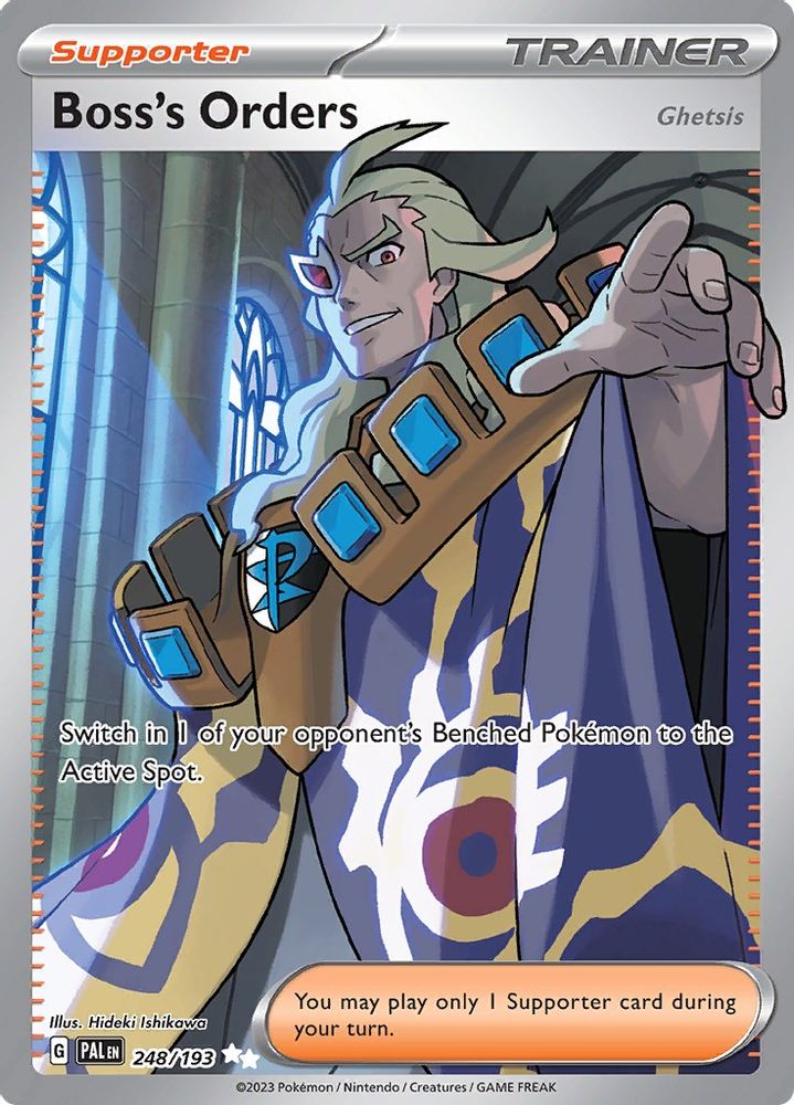 Boss's Orders - [  248/193 ] - Ultra Rare - Pokemon SV02 Paldea Evolved