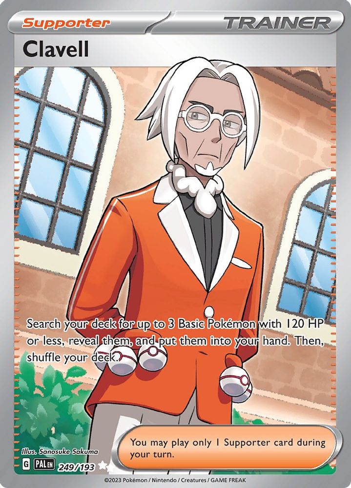 Clavell - [  249/193 ] - Ultra Rare - Pokemon SV02 Paldea Evolved