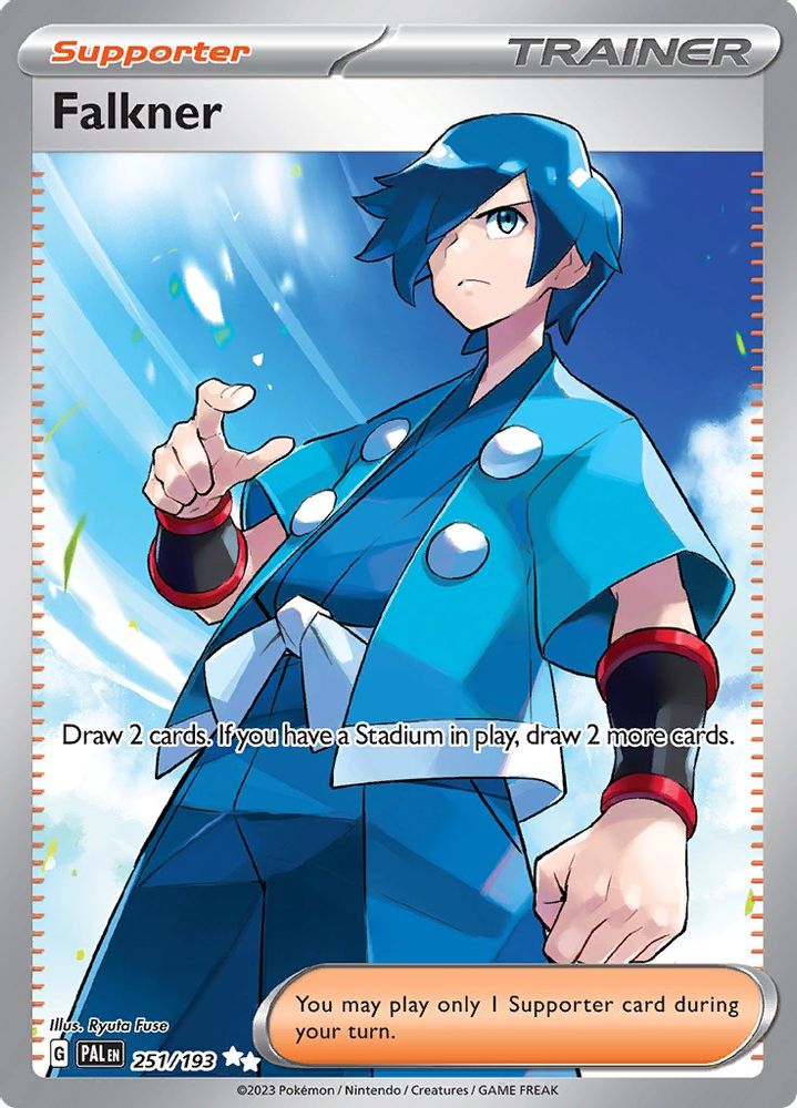 Falkner - [  251/193 ] - Ultra Rare - Pokemon SV02 Paldea Evolved