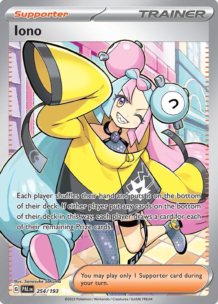 Iono - [  254/193 ] - Ultra Rare - Pokemon SV02 Paldea Evolved