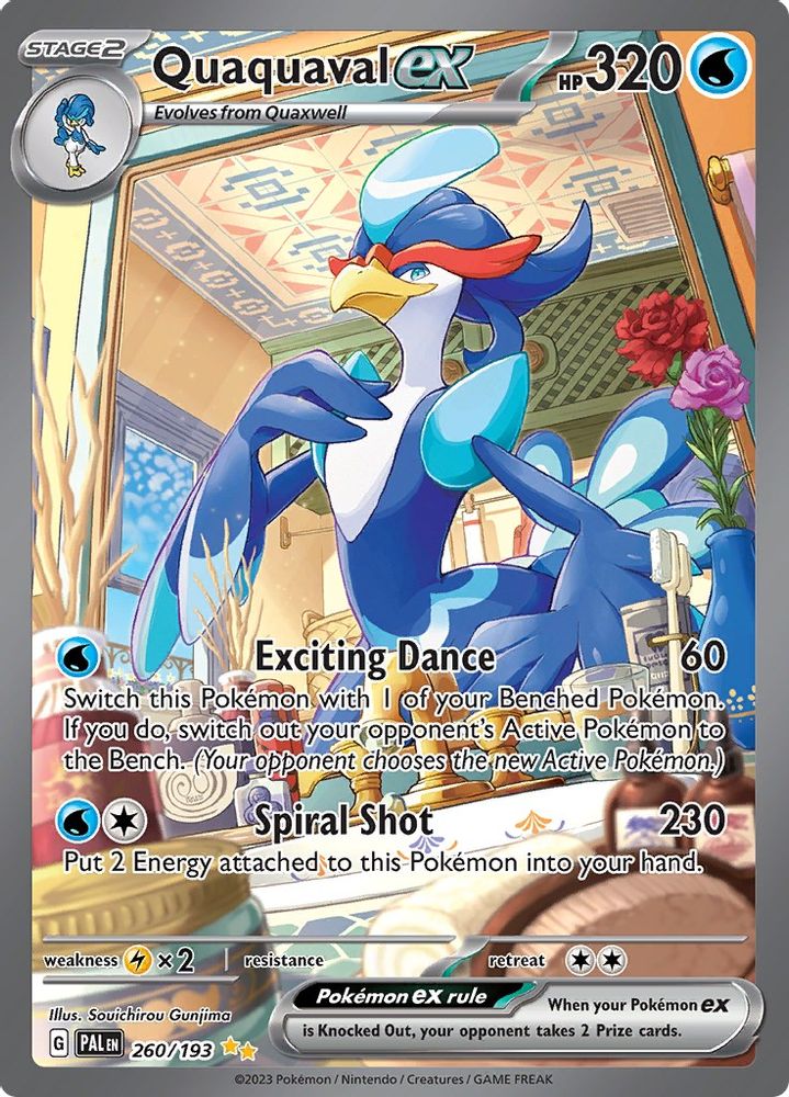 Quaquaval ex - [  260/193 ] - Special Illustration Rare - Pokemon SV02 Paldea Evolved