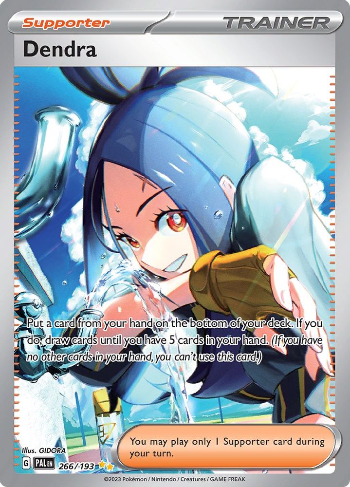 Dendra - [  266/193 ] - Special Illustration Rare - Pokemon SV02 Paldea Evolved