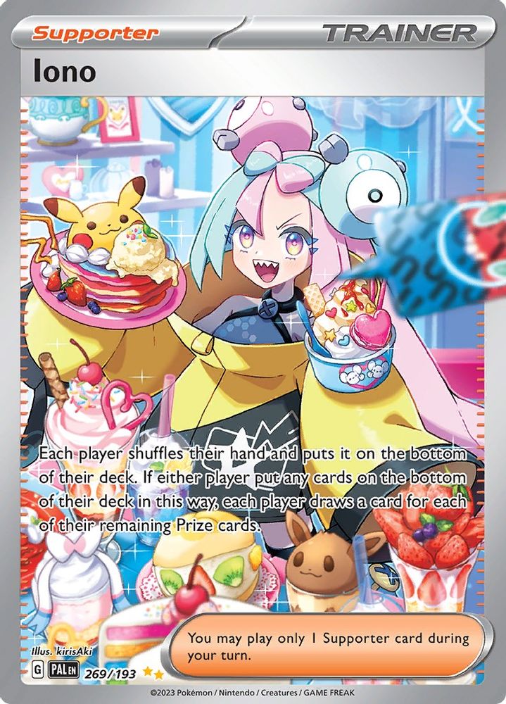 Iono - [  269/193 ] - Special Illustration Rare - Pokemon SV02 Paldea Evolved