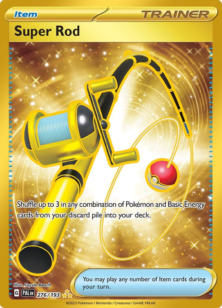Super Rod - [  276/193 ] - Hyper Rare - Pokemon SV02 Paldea Evolved