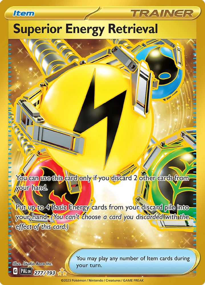 Superior Energy Retrieval - [  277/193 ] - Hyper Rare - Pokemon SV02 Paldea Evolved