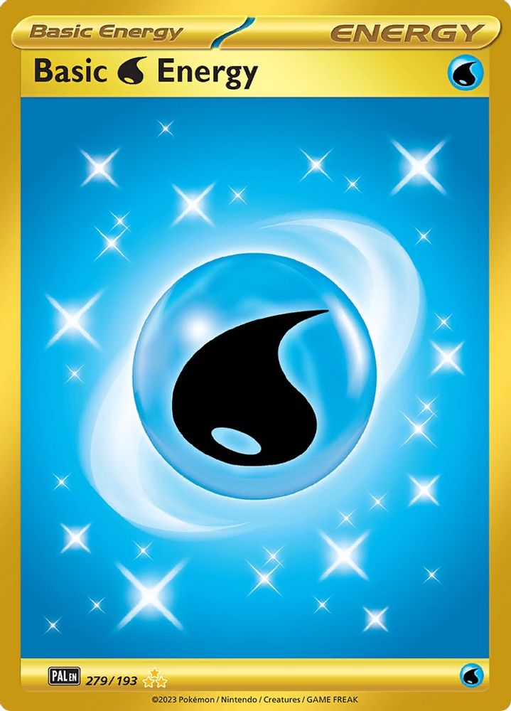 Basic Water Energy - [  279/193 ] - Hyper Rare - Pokemon SV02 Paldea Evolved