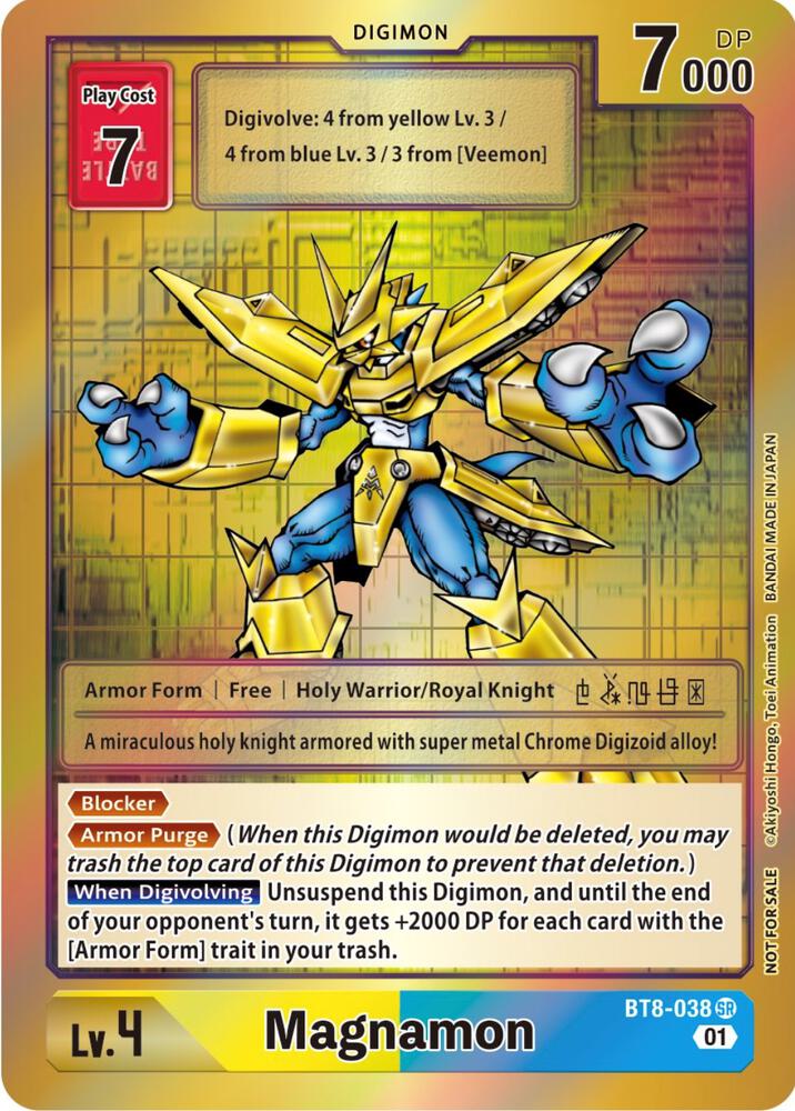 ALTERNATE ART Magnamon - BT8-038 - Tamer Party Special - BT8 New Awakening Promo