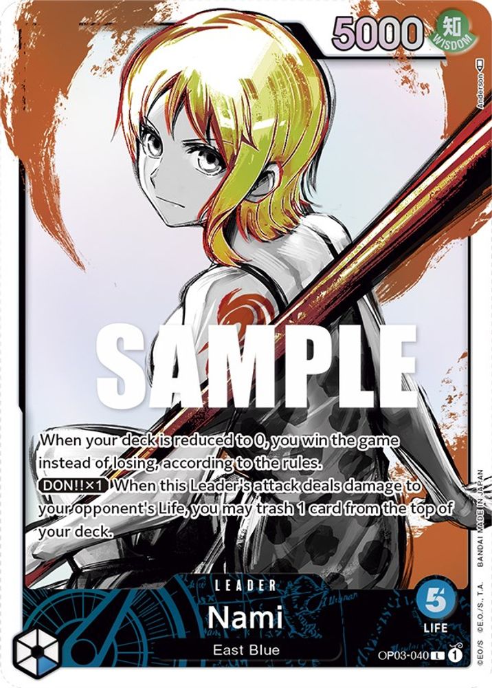 [ALTERNATE ART] Nami (040) (Alternate Art)  (OP03-040) L★ - One Piece Pillars of Strength