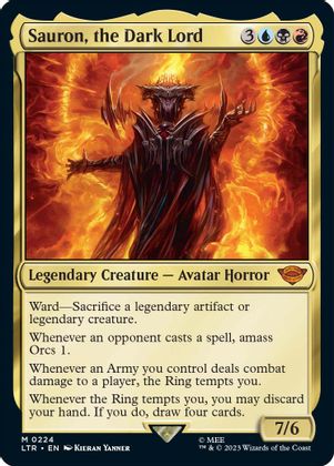 Foil Sauron The Dark Lord No 224 - Mythic Lord Of The Rings Tales Of Middle-earth
