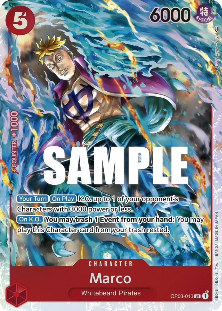 Marco  (OP03-013) Super Rare - One Piece Pillars of Strength