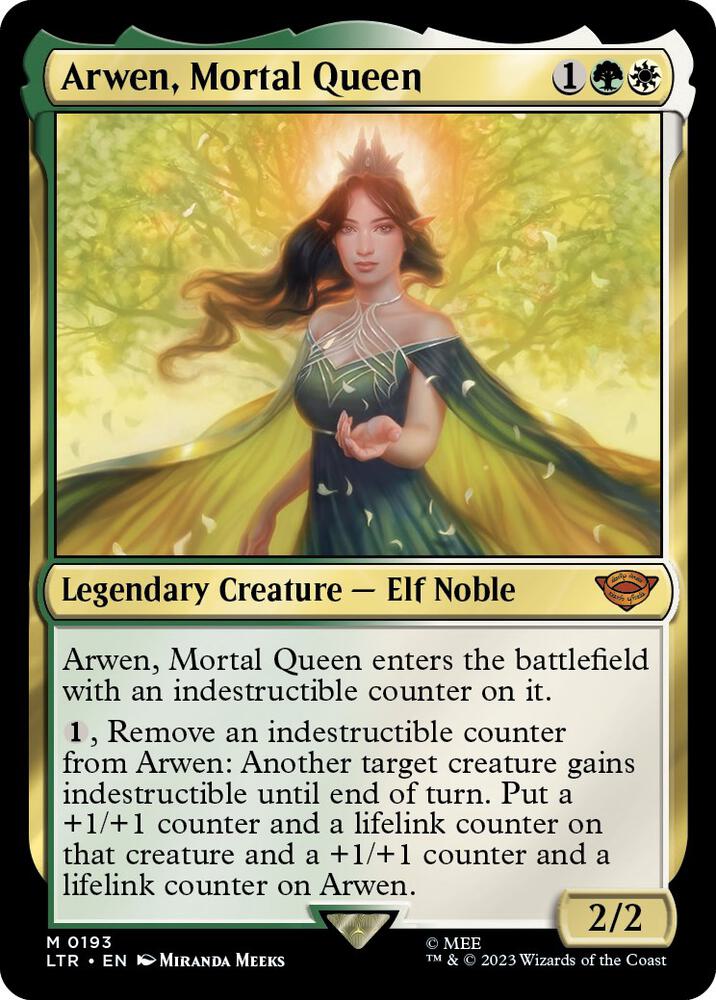 Arwen, Mortal Queen - #193 - Mythic Lord of the Rings Tales of Middle Earth