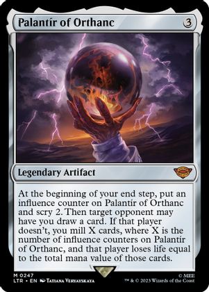 Foil Palantir Of Orthanc No 247 - Mythic Lord Of The Rings Tales Of Middle-earth
