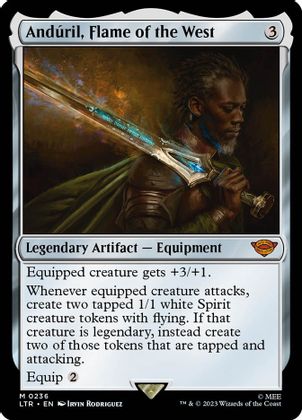 Foil Anduril Flame Of The West No 236 - Mythic Lord Of The Rings Tales Of Middle-earth