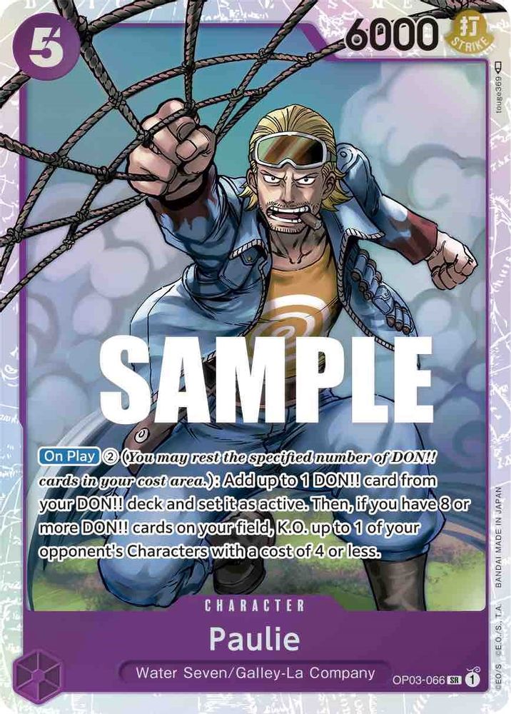 Paulie  (OP03-066) Super Rare - One Piece Pillars of Strength