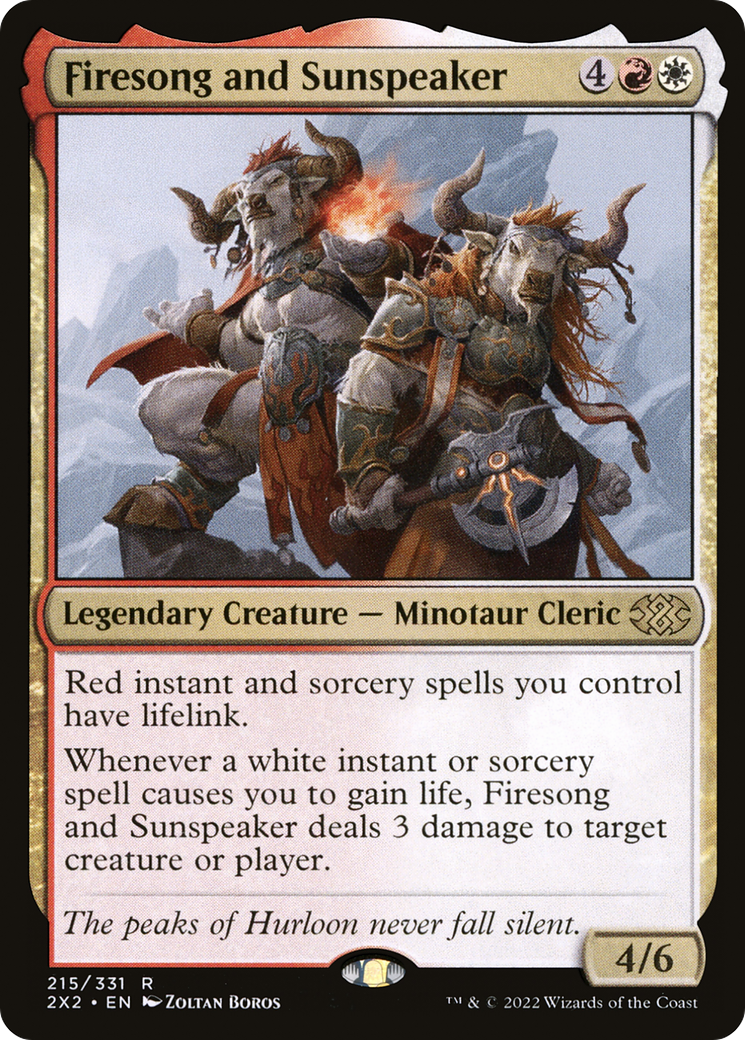 Firesong and Sunspeaker #215 - RARE 2X2 - Double Masters 2022