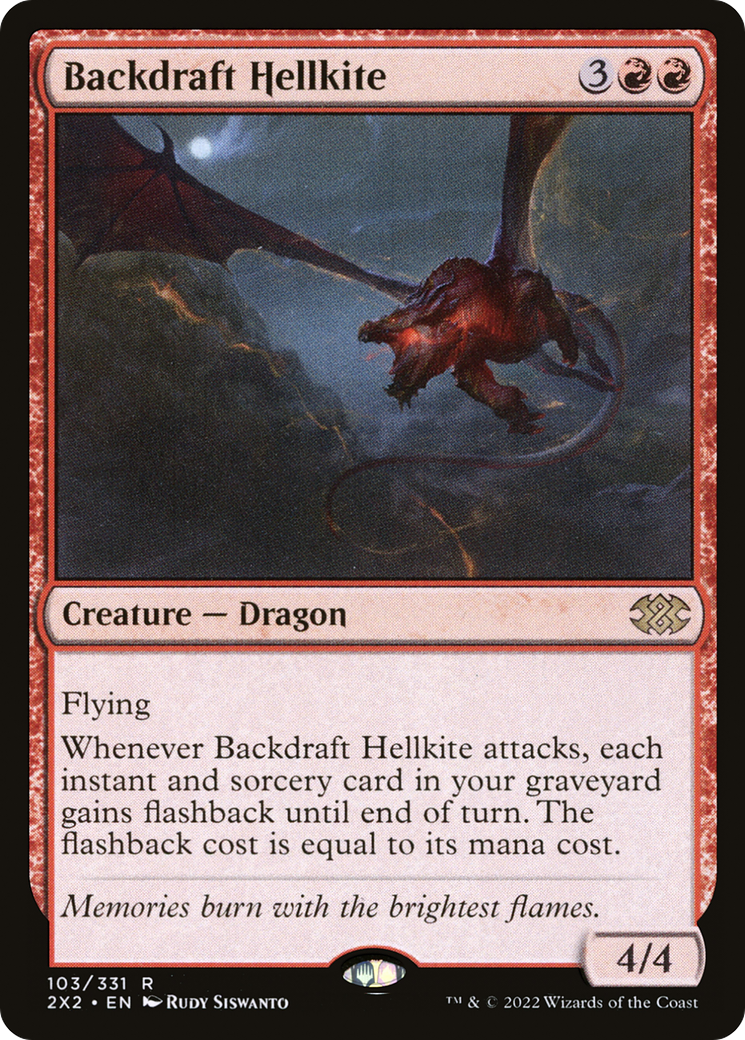 [FOIL] Backdraft Hellkite #103 - RARE 2X2 - Double Masters 2022