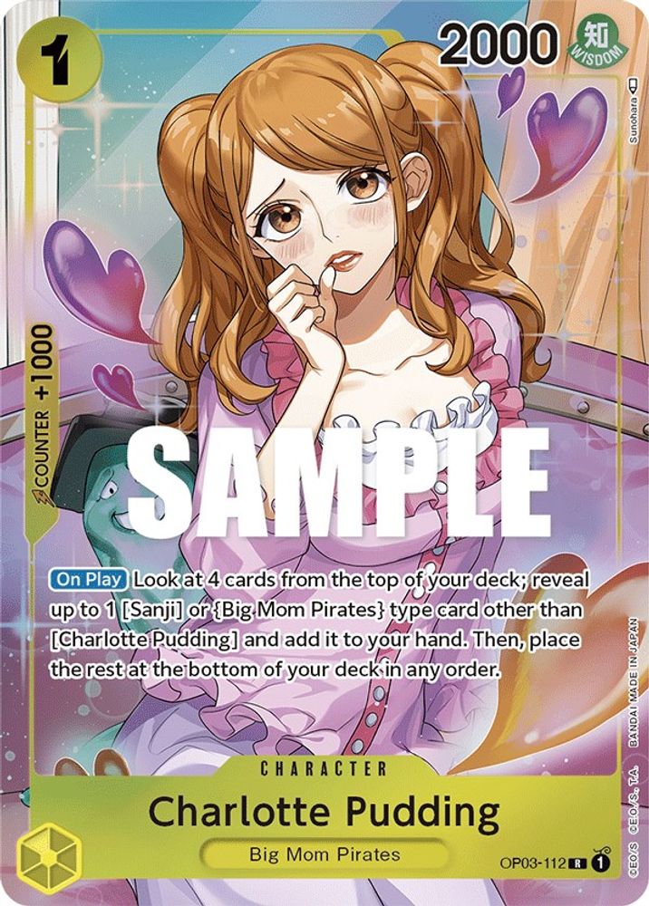 [ALTERNATE ART] Charlotte Pudding (Alternate Art)  (OP03-112) R★ - One Piece Pillars of Strength