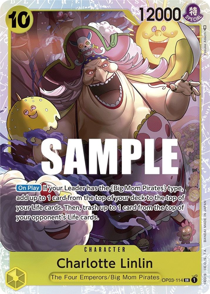 Charlotte Linlin (114)  (OP03-114) Super Rare - One Piece Pillars of Strength