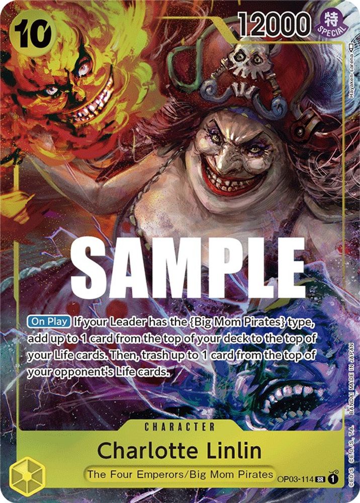 [ALTERNATE ART] Charlotte Linlin (114) (Alternate Art)  (OP03-114) SR★ - One Piece Pillars of Strength