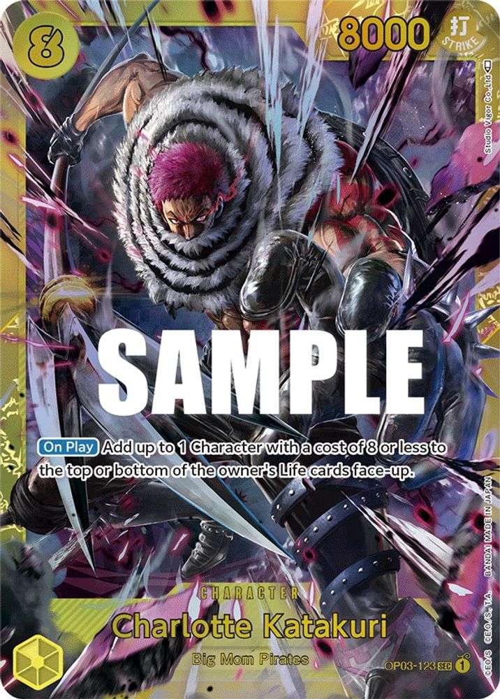 Charlotte Katakuri (123)  (OP03-123) Secret Rare - One Piece Pillars of Strength