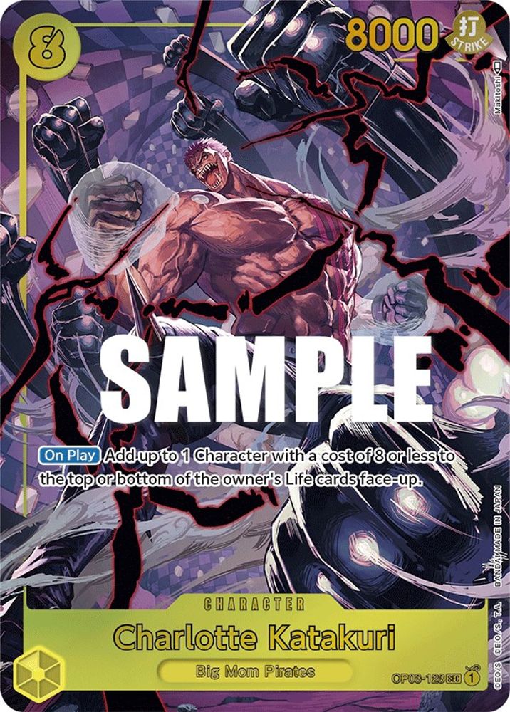[ALTERNATE ART] Charlotte Katakuri (123) (Alternate Art)  (OP03-123) SEC★ - One Piece Pillars of Strength