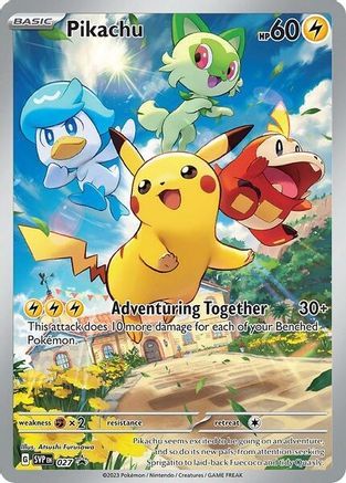 Pikachu - SVP 027 - Pokemon SV Scarlet & Violet Promo