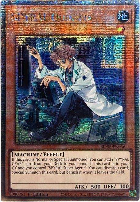 [QUARTER CENTURY SECRET RARE] Spyral Quik-fix - BLMR-EN056 - 1st Edition