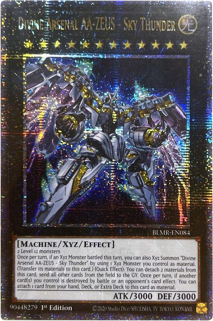 [QUARTER CENTURY SECRET RARE] Divine Arsenal AA-ZEUS - Sky Thunder - BLMR-EN084 - 1st Edition