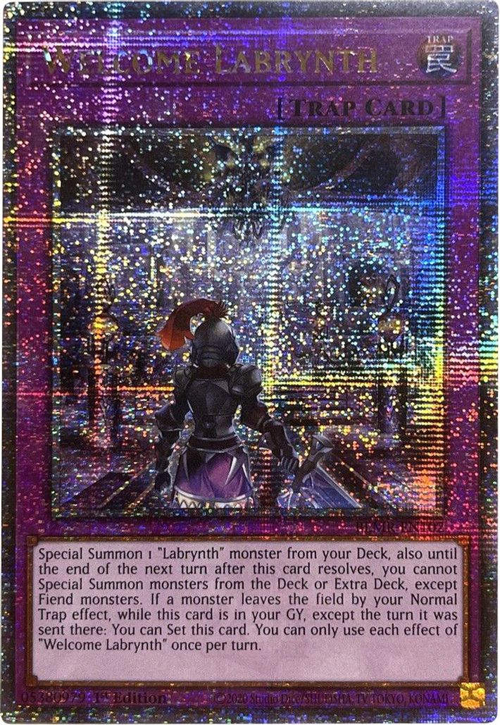 [QUARTER CENTURY SECRET RARE] Welcome Labrynth - BLMR-EN102 - 1st Edition