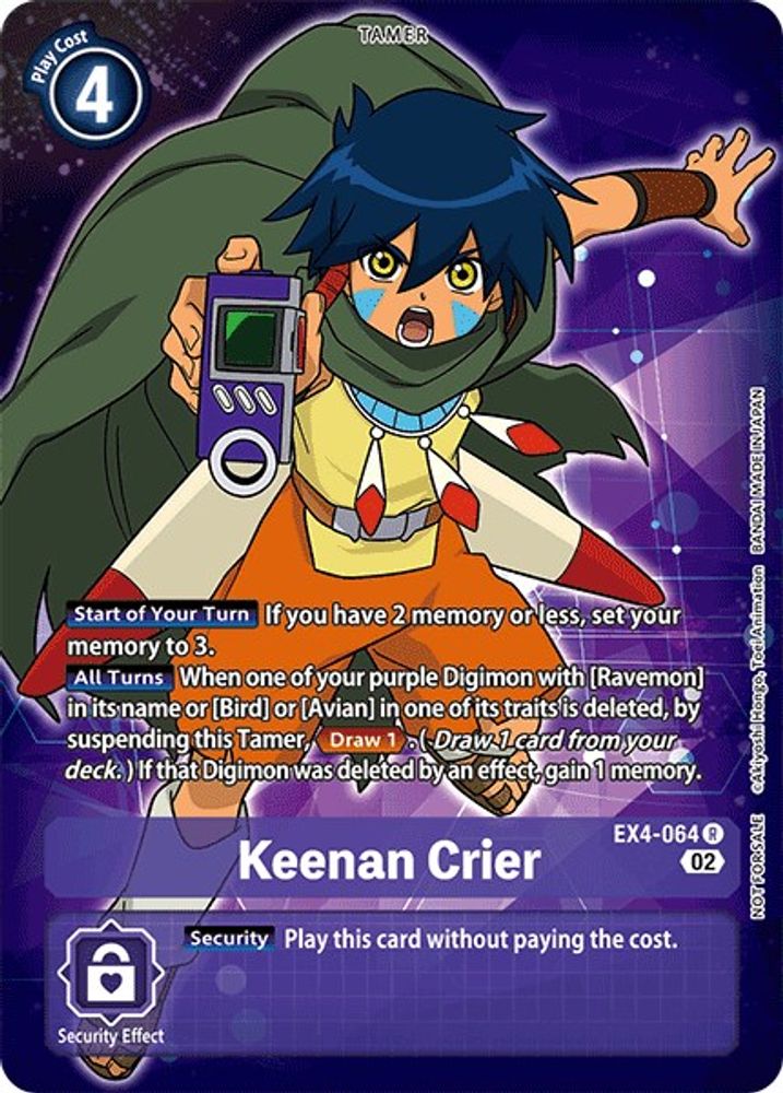 Keenan Crier (Alternate Art) (EX4-064) R★ - Digimon Alternative Being Booster