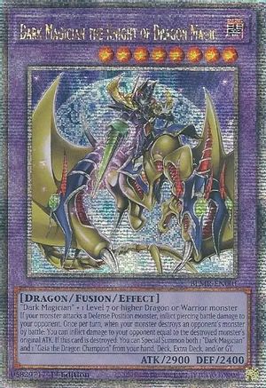 [QUARTER CENTURY SECRET RARE] Dark Magician The Knight of Dragon Magic - BLMR-EN001 - 1st Edition