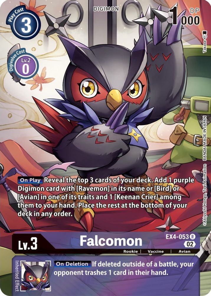 Falcomon (Alternate Art) (EX4-053) R★ - Digimon Alternative Being Booster