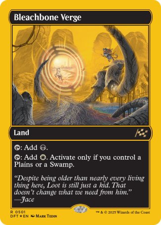 FIRST-PLACE FOIL Bleachbone Verge - #501 Rare Aetherdrift