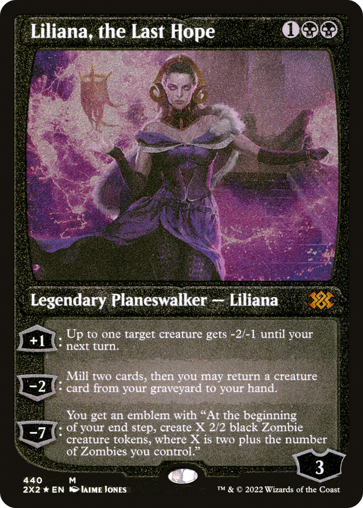 [ EF ] [FOIL] Liliana, the Last Hope (Foil Etched) #440 - MYTHIC 2X2 - Double Masters 2022