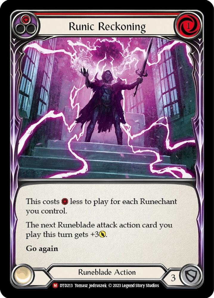 RAINBOW FOIL Runic Reckoning - DTD213 - Majestic Dusk Till Dawn