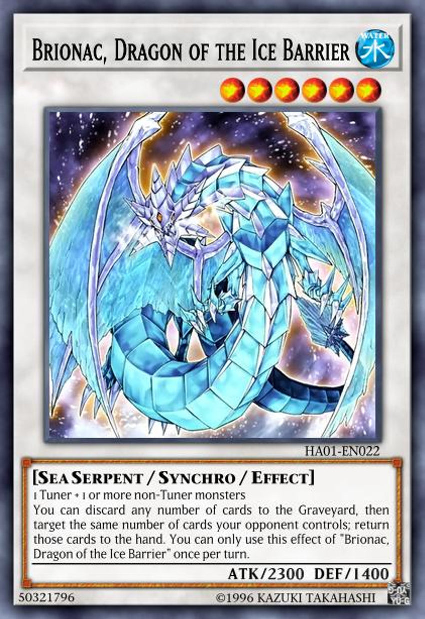 Brionac, Dragon of the Ice Barrier - HA01-EN022 - Secret Rare Hidden Arsenal Unlimited