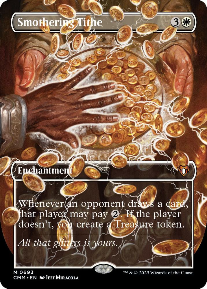 [BORDERLESS] Smothering Tithe - #693 - Mythic Commander Masters