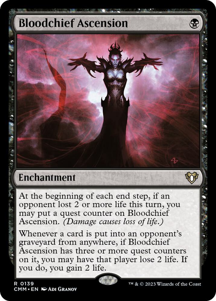 FOIL Bloodchief Ascension - #139 - Rare Commander Masters