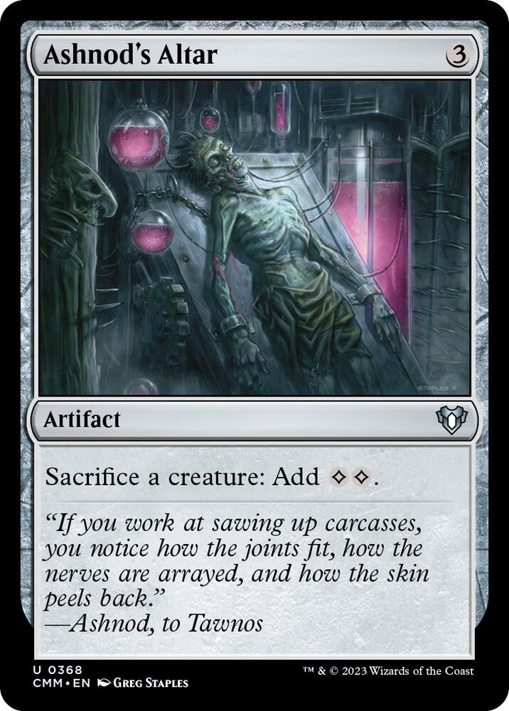 Ashnod's Altar - #368 - Uncommon Commander Masters