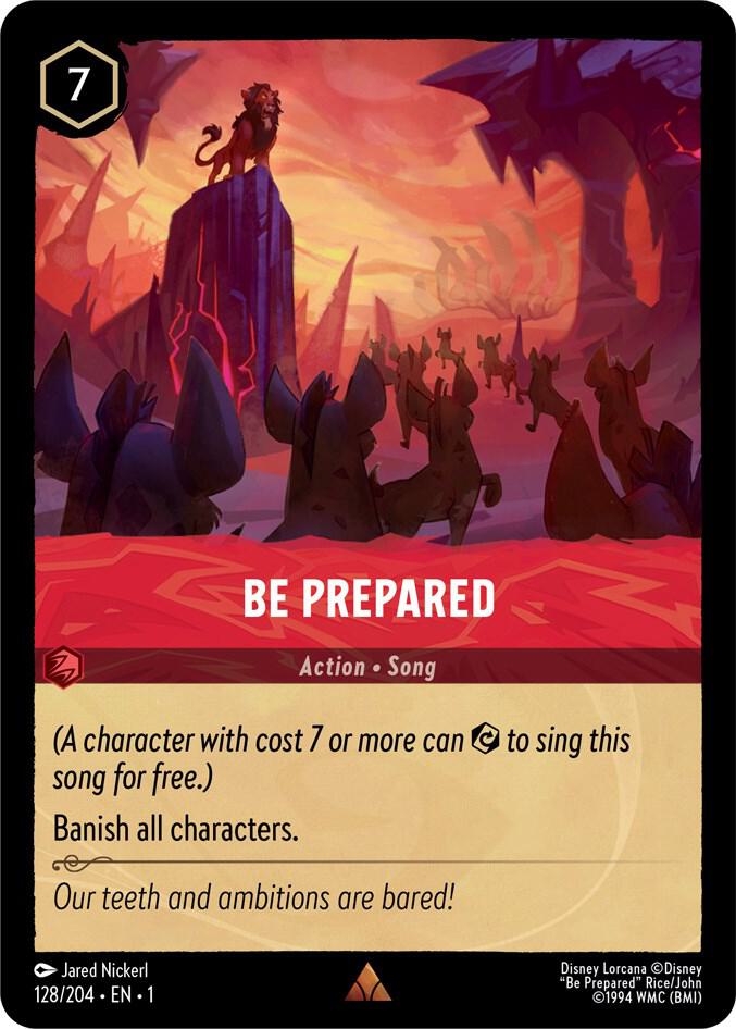 Be Prepared - 128/204 - Rare - Lorcana The First Chapter