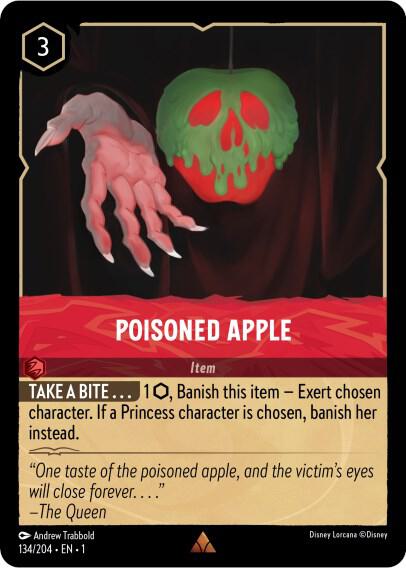 Poisoned Apple - 134/204 - Rare - Lorcana The First Chapter