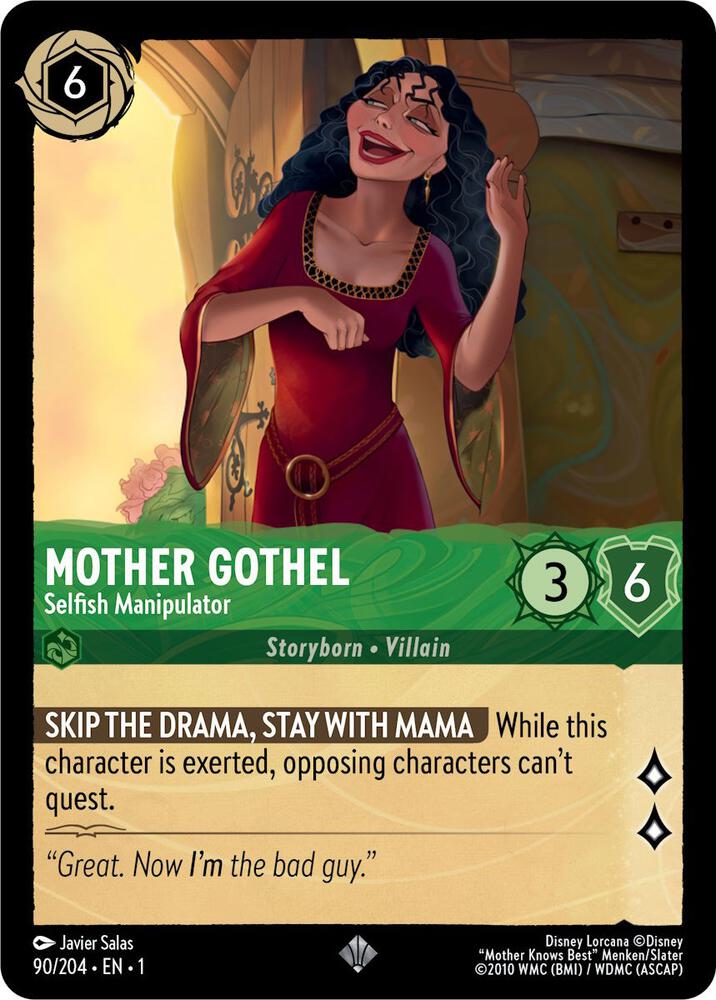 Mother Gothel - Selfish Manipulator - 90/204 - Super Rare - Lorcana The First Chapter