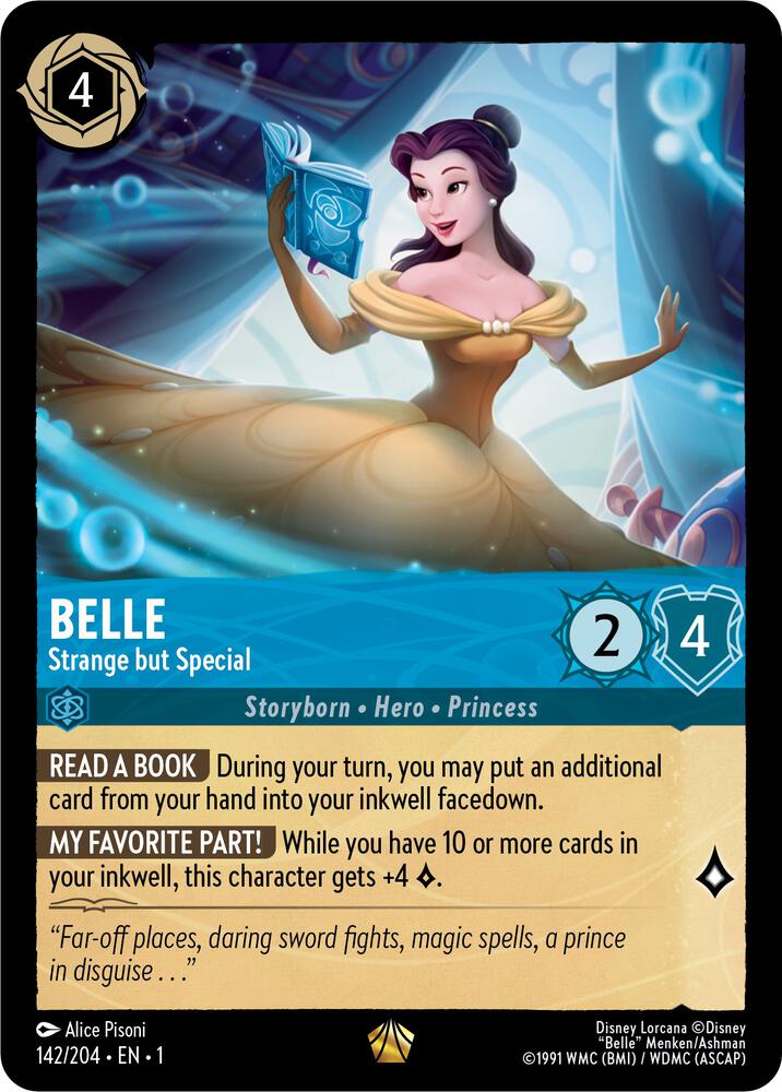 Belle - Strange but Special - 142/204 - Legendary - Lorcana The First Chapter