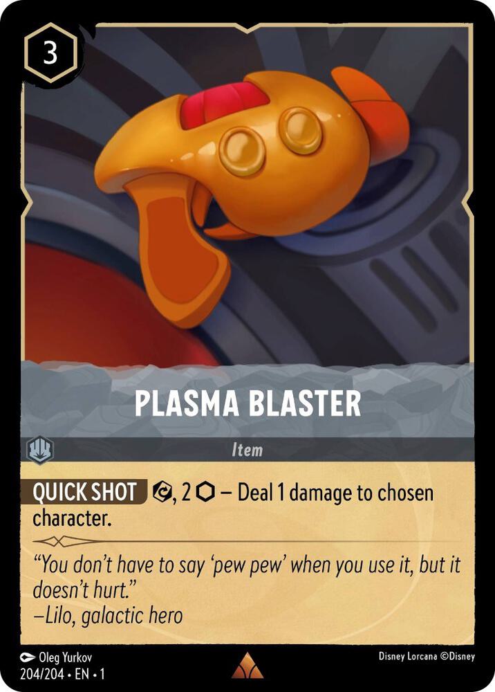 Plasma Blaster - 204/204 - Rare - Lorcana The First Chapter
