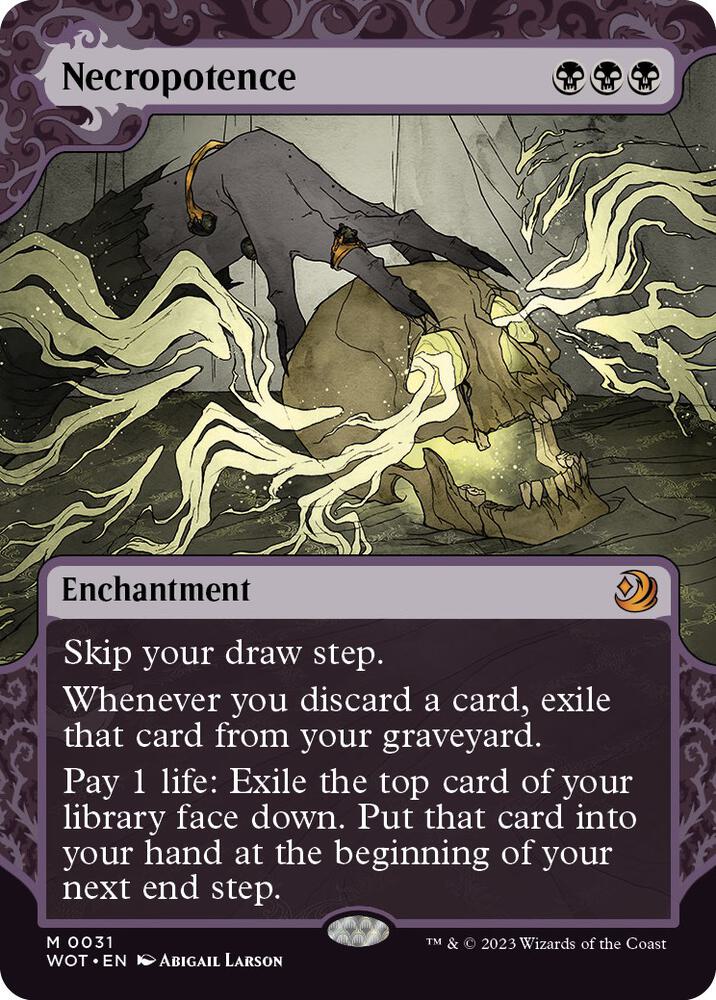 FOIL Necropotence - #31 - Wilds of Eldraine: Enchanting Tales