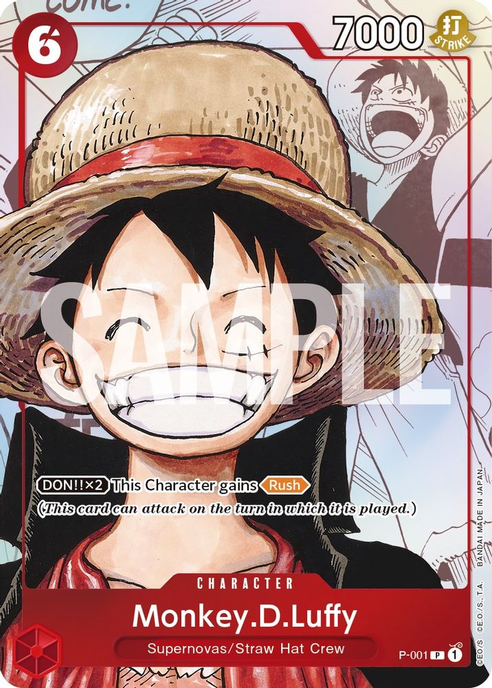 Monkey.D.Luffy - P-001 - One Piece 25th Anniversary Collection Promo