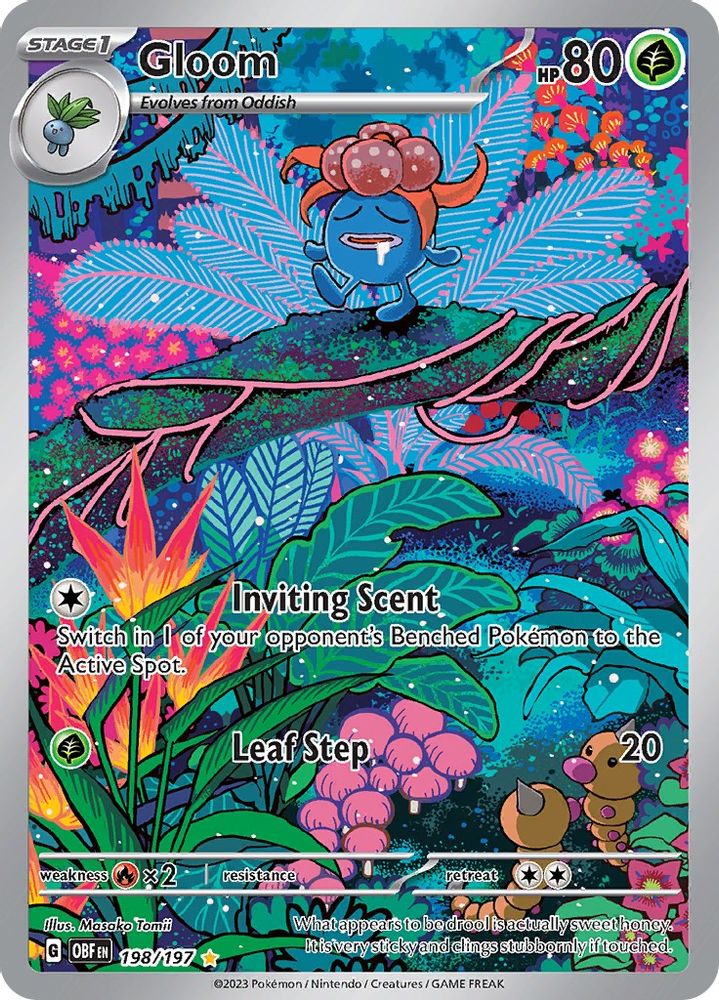 Gloom - [  198/197 ] - Illustration Rare - Pokemon SV03 Obsidian Flames