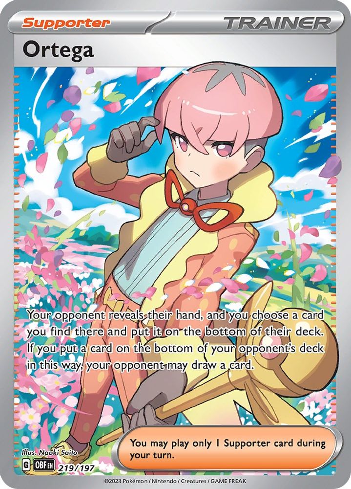 Ortega - [  219/197 ] - Ultra Rare - Pokemon SV03 Obsidian Flames