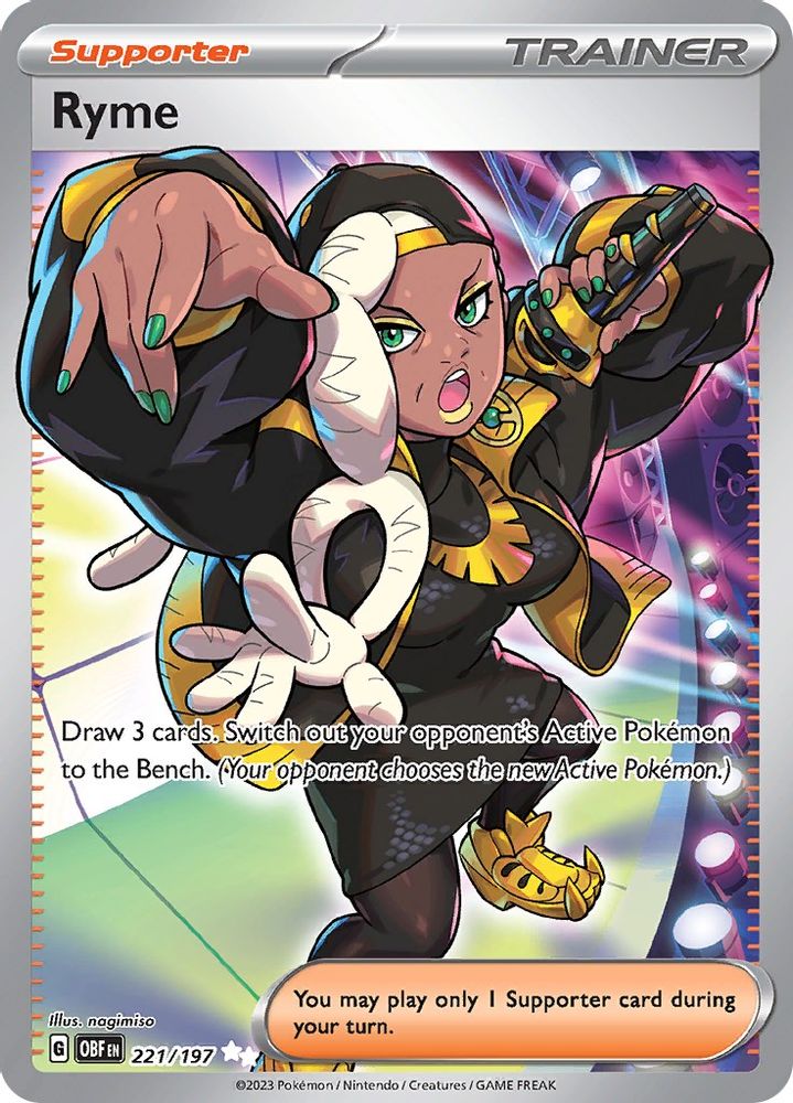 Ryme - [  221/197 ] - Ultra Rare - Pokemon SV03 Obsidian Flames
