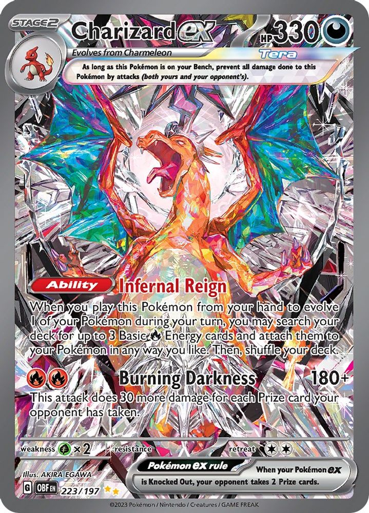 Charizard ex - [  223/197 ] - Special Illustration Rare - Pokemon SV03 Obsidian Flames